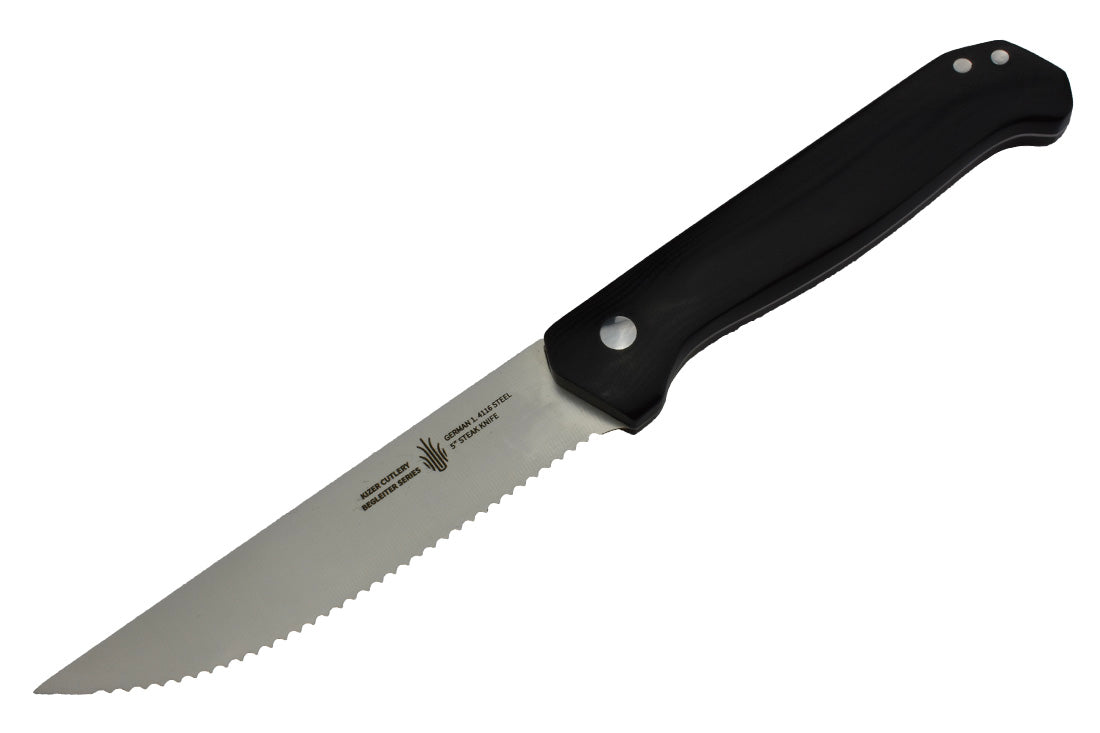 Kizer BE0505G1 Begleiter steak knives - Lame Acier 41-16 - Manche G10